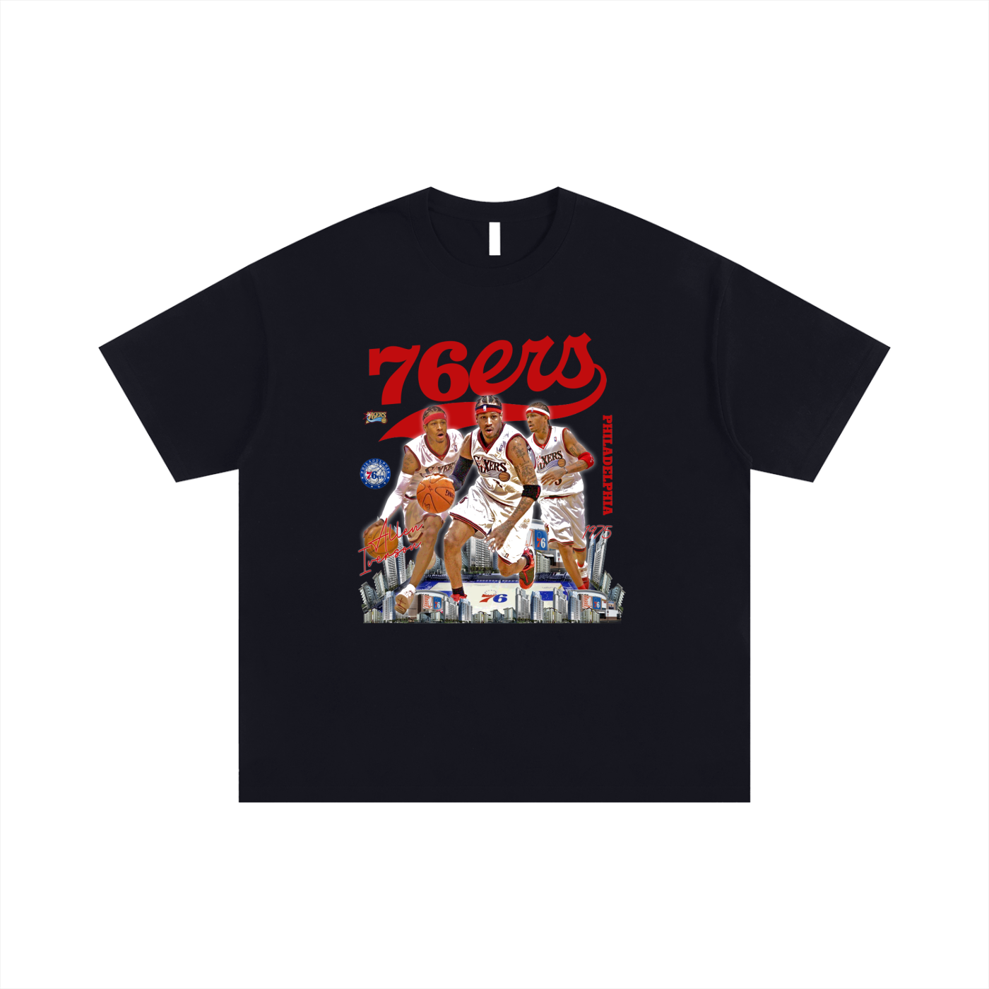 Z- SOLD OUT Allen Iverson Throwback 76ers T-Shirt