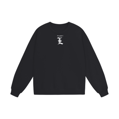 DeathNote L Streetwear Heavyweight Oversized Sweatshirt