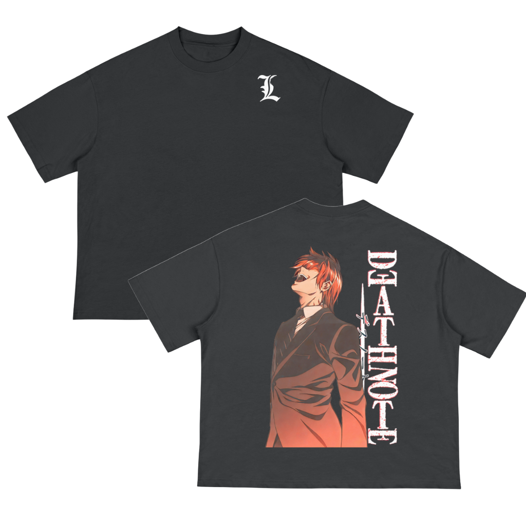 DeathNote Inspired Light Yagami graphic Tee for Death Note Lovers